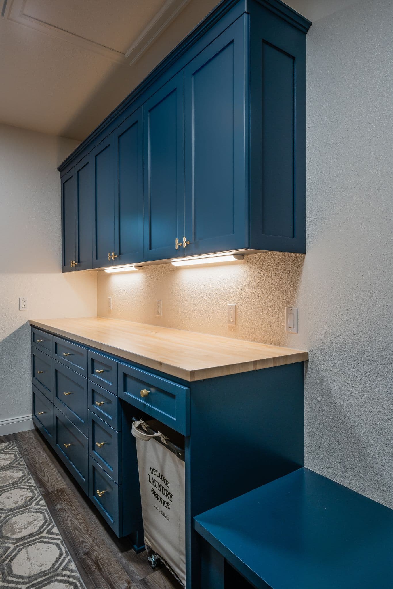 Laundry room custom cabinets