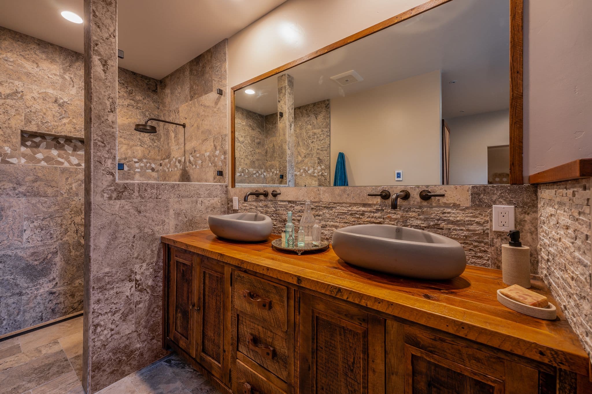 Master bathroom vanity detail