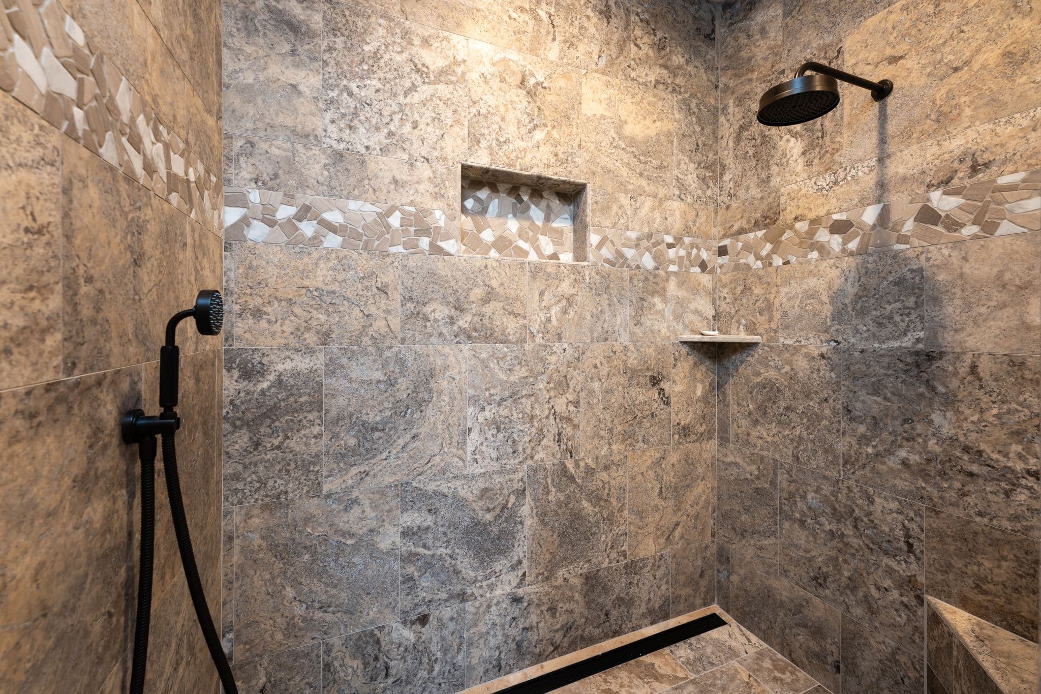 Master suite walk-in shower